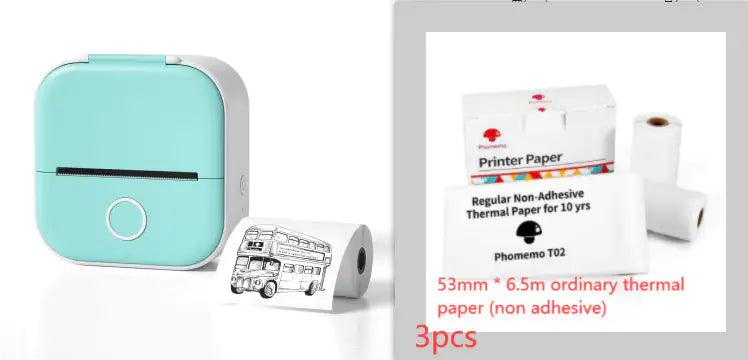 Portable Mini Thermal Label Printer Home Photo Printer Student Wrong Question Printer Bluetooth Mini Label Printer Price Tag